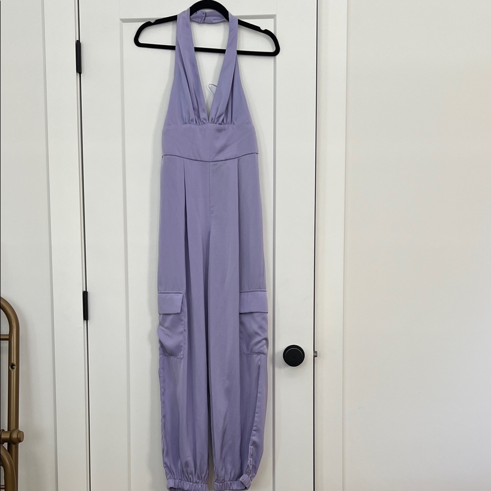 DO+BE Light Purple Halter Jumpsuit